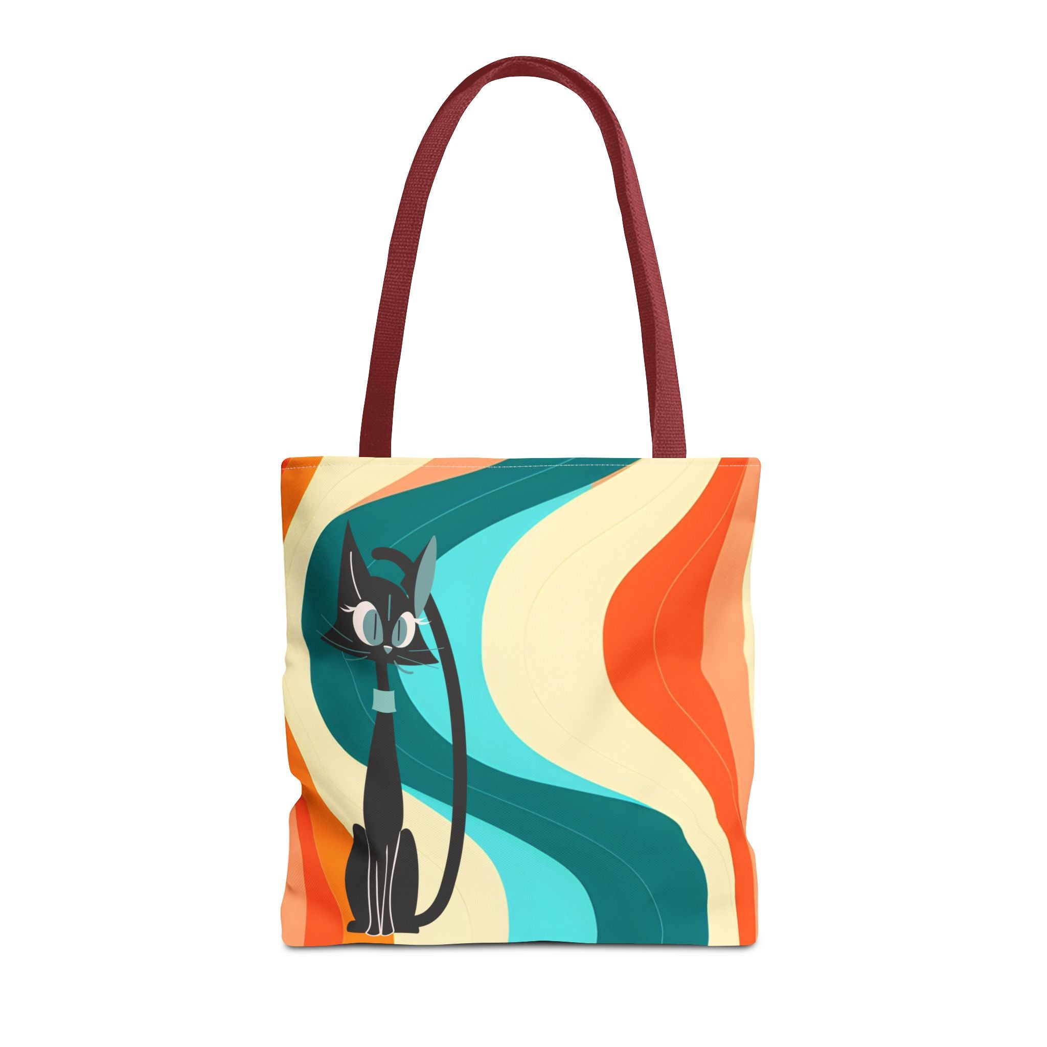 Atomic Cat Mid Mod Groovy Tote Bag - Mid Century Modern Gal