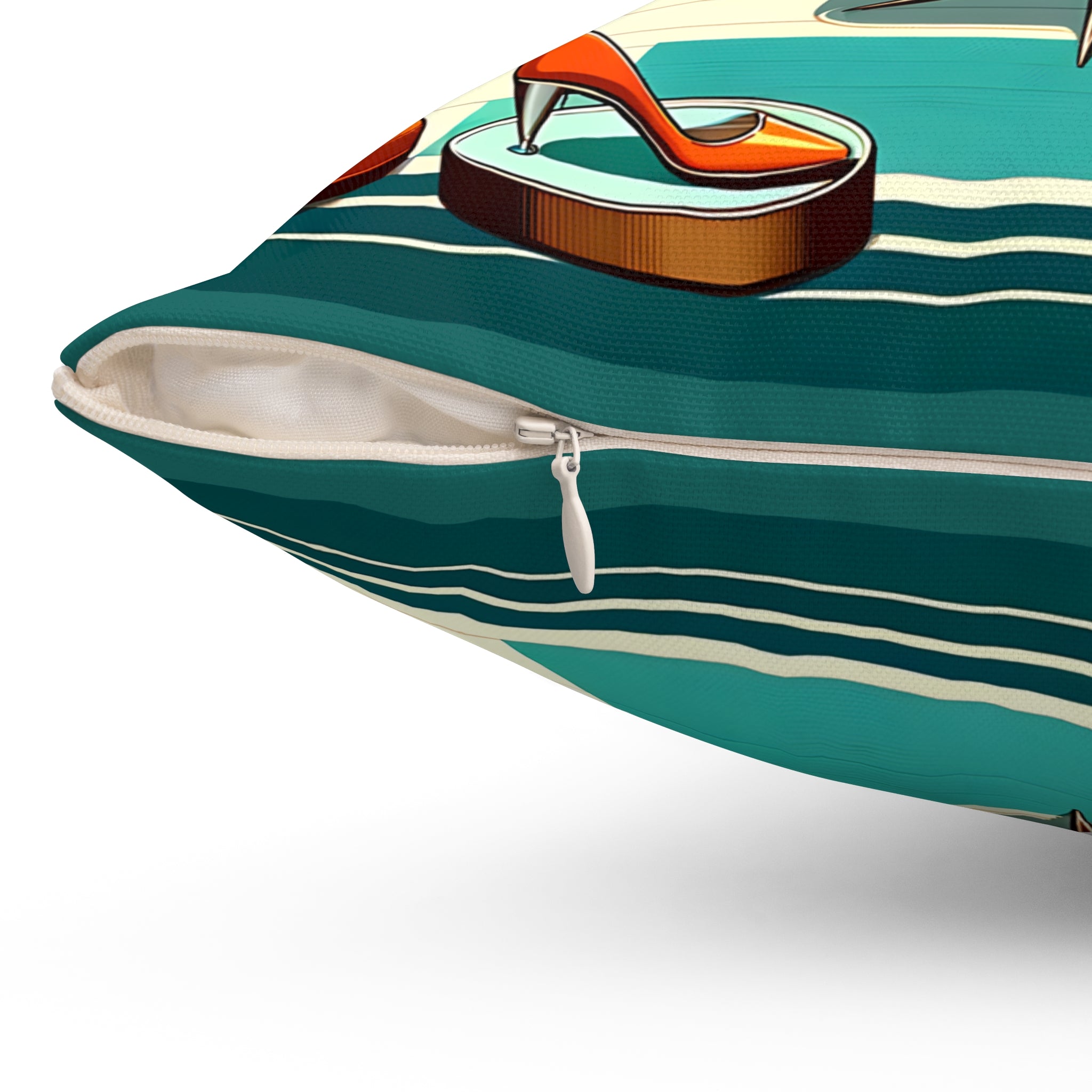 Mid Century Modern Couple, Cocktail Pillow, MCM Bar LR Office Pillow And Insert - Mid Century Modern Gal