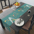 1950s Atomic Table Runner, Teal, Pink, Yellow Boomerang Abstract Retro Kitchen - Mid Century Modern Gal