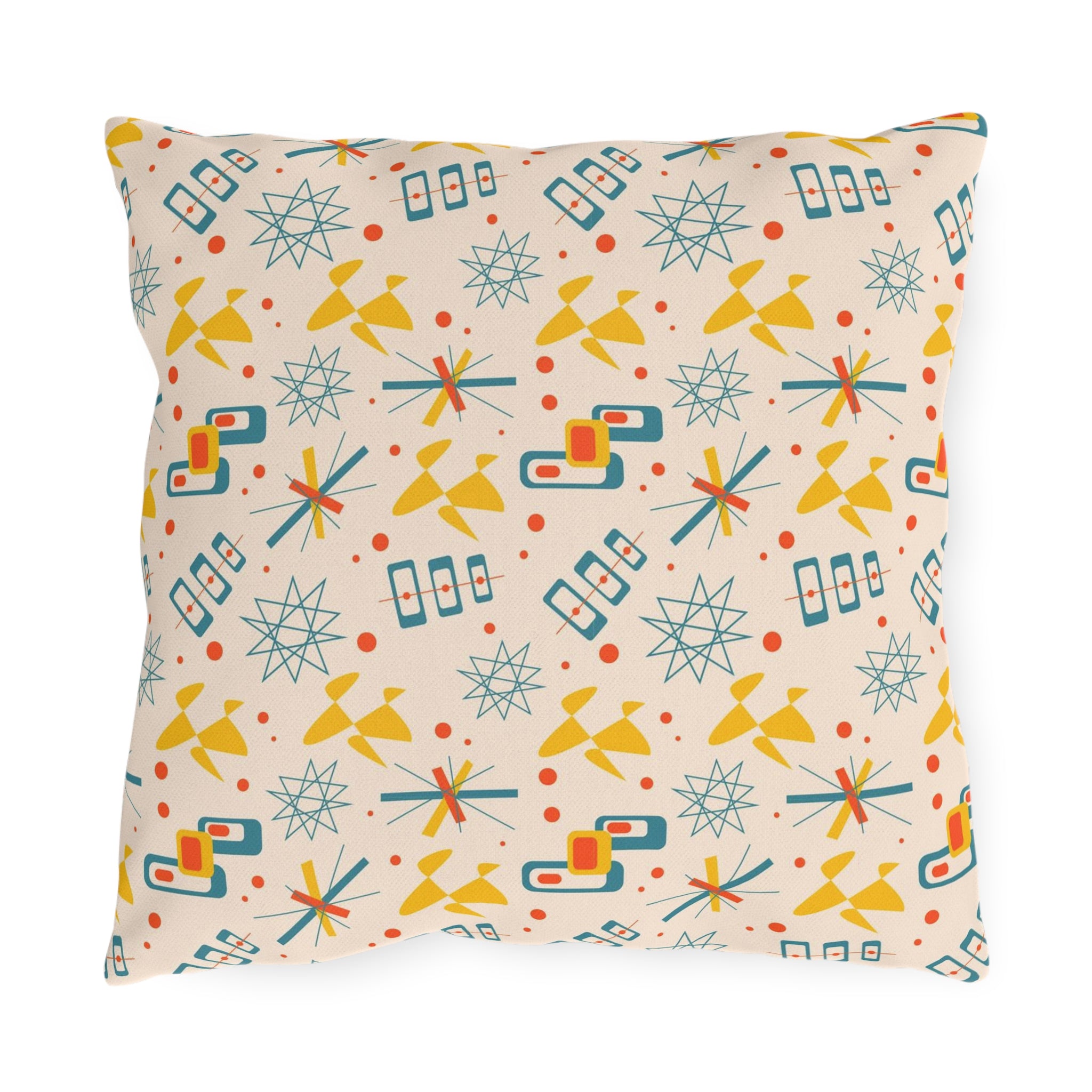 Mid Century Modern 50s Pattern, Mod Summer Outdoor Retro Pillows - Mid Century Modern Gal