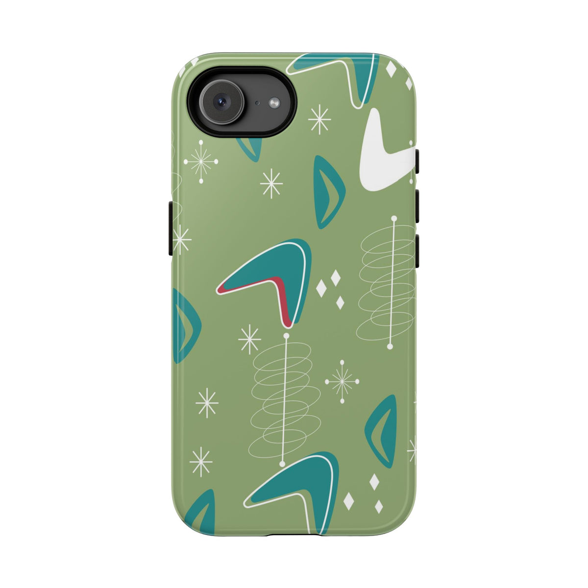 Mid Century Modern Atomic Boomerang, 50s Space Age Tough Phone Case