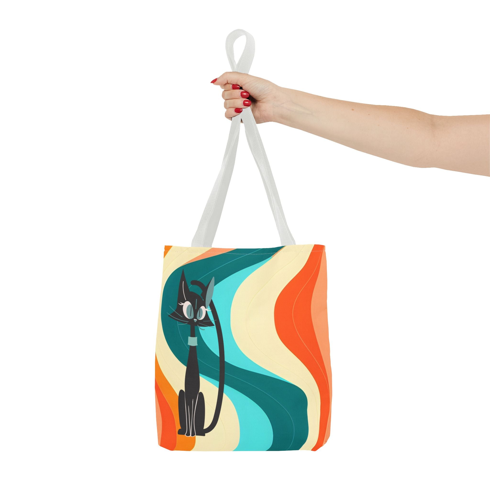 Atomic Cat Mid Mod Groovy Tote Bag - Mid Century Modern Gal