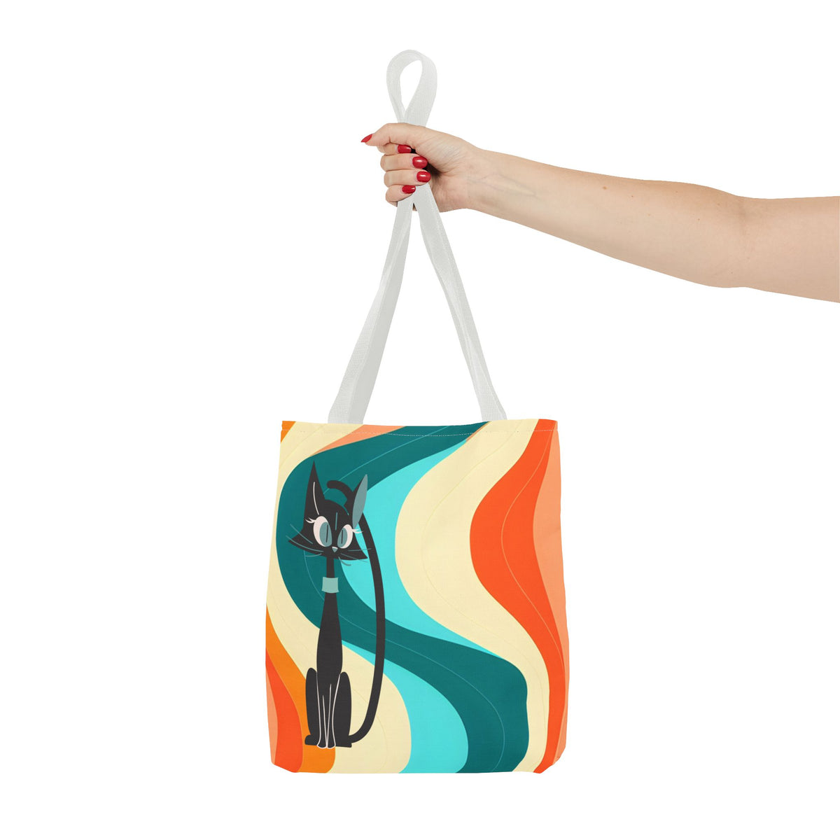 Atomic Cat Mid Mod Groovy Tote Bag - Mid Century Modern Gal