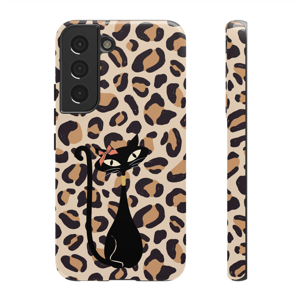 Mid Century Modern 50s Leopard Print, Atomic Cat, Mid Mod Tough Cases - Mid Century Modern Gal