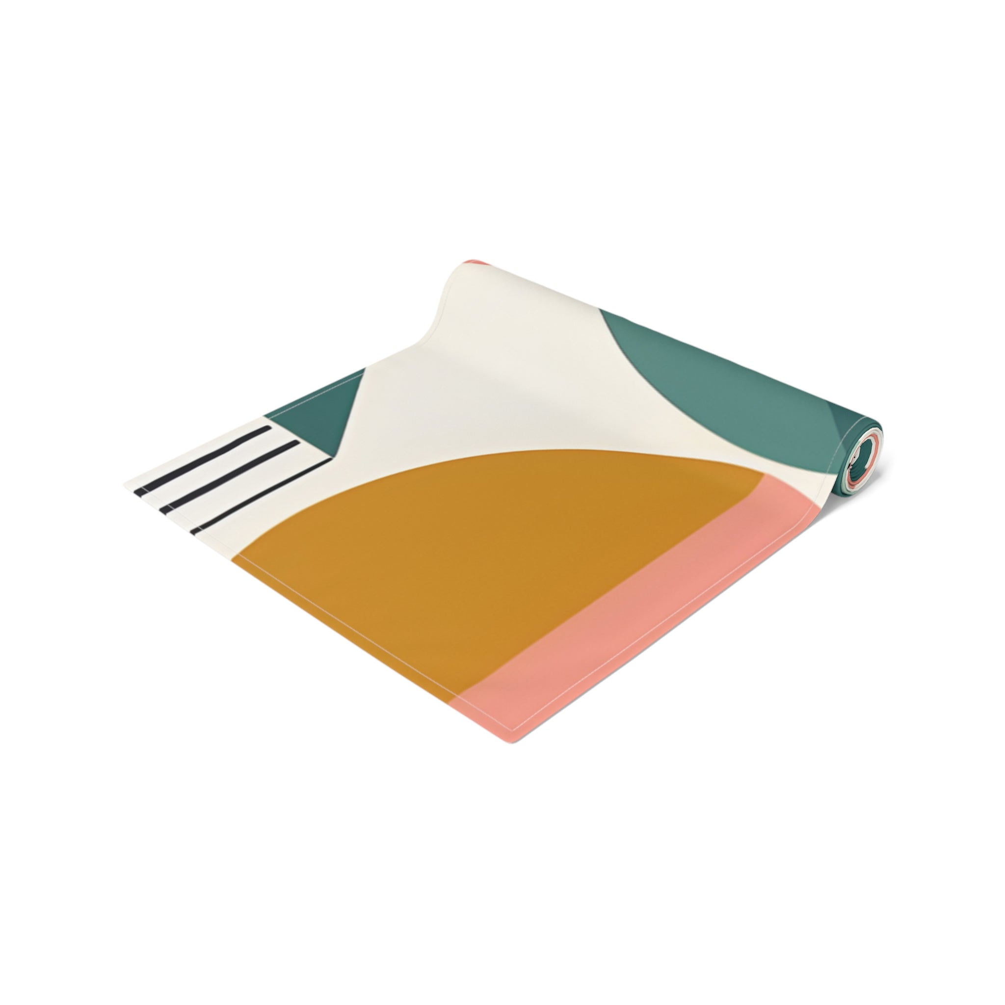 Mid Century Modern Scandinavian Designed Geometric Mod Boho Style Table Runner - Mid Century Modern Gal