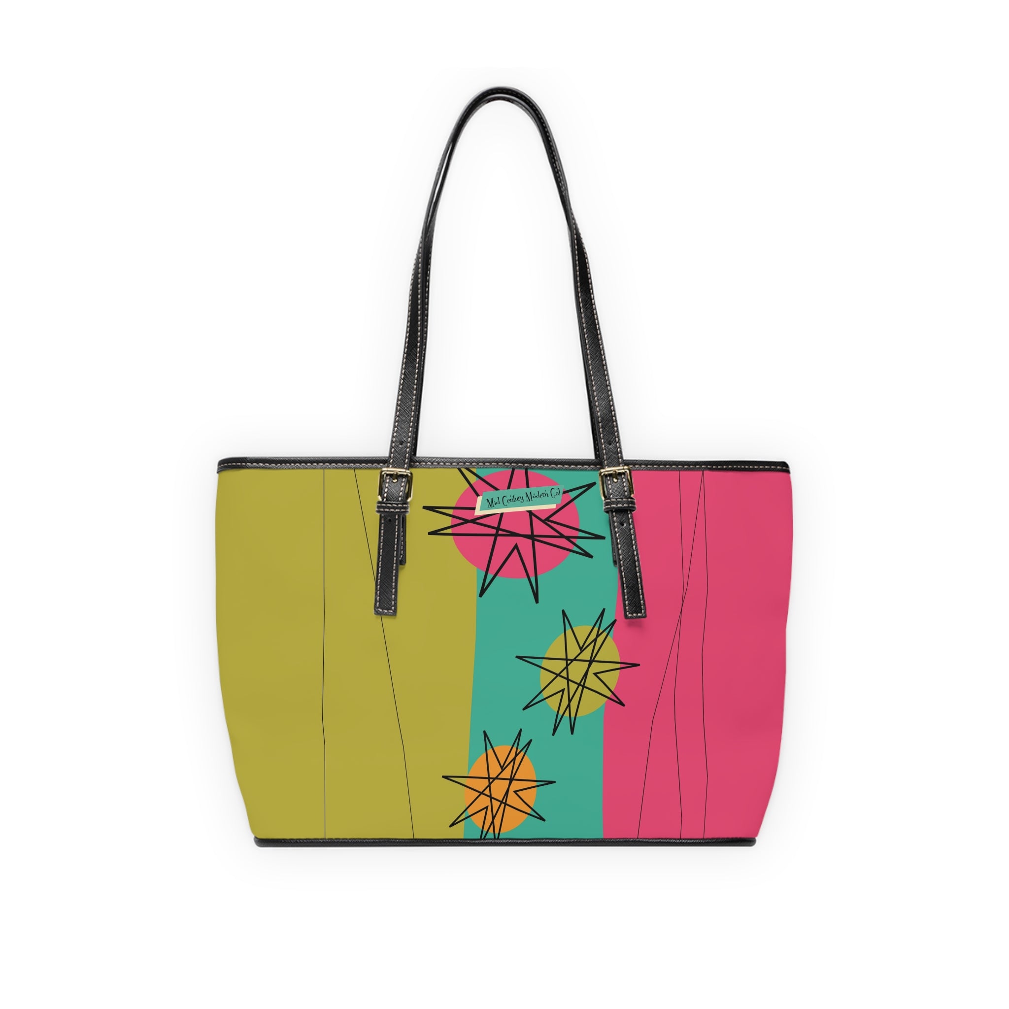 Atomic Cat Kitschy Trendy Modern Mid Century Shoulder Bags - Mid Century Modern Gal