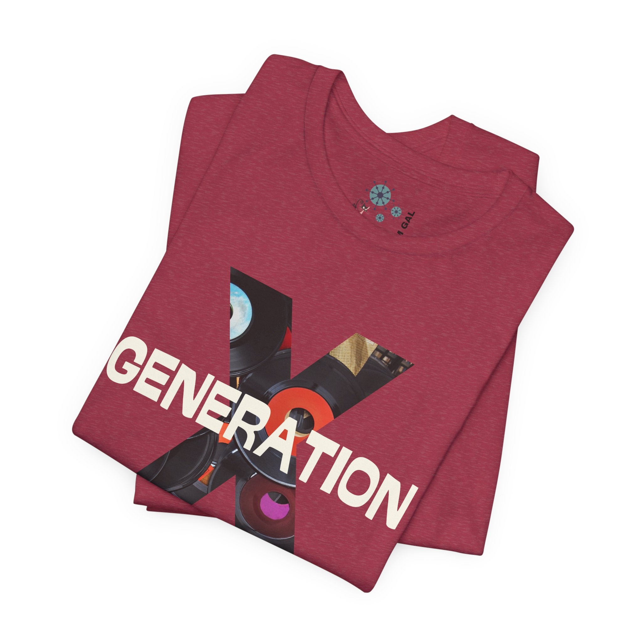 Generation X Retro Tee, Raised On Hose Water And Neglect Unisex Jersey Short Sleeve Tee - Mid Century Modern Gal