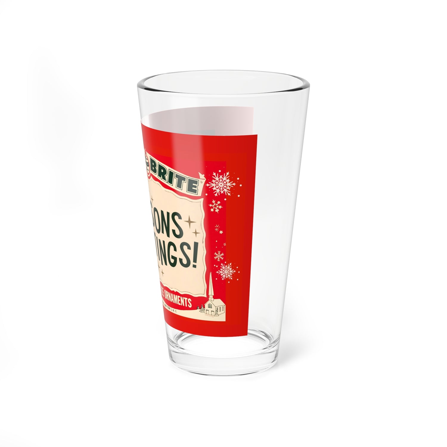 Mid Century Modern 50s Glassware, Shiny Brite Holiday Glassware Kitschy Christmas Retro Mocktail, Cocktail MCM Barware - Mid Century Modern Gal