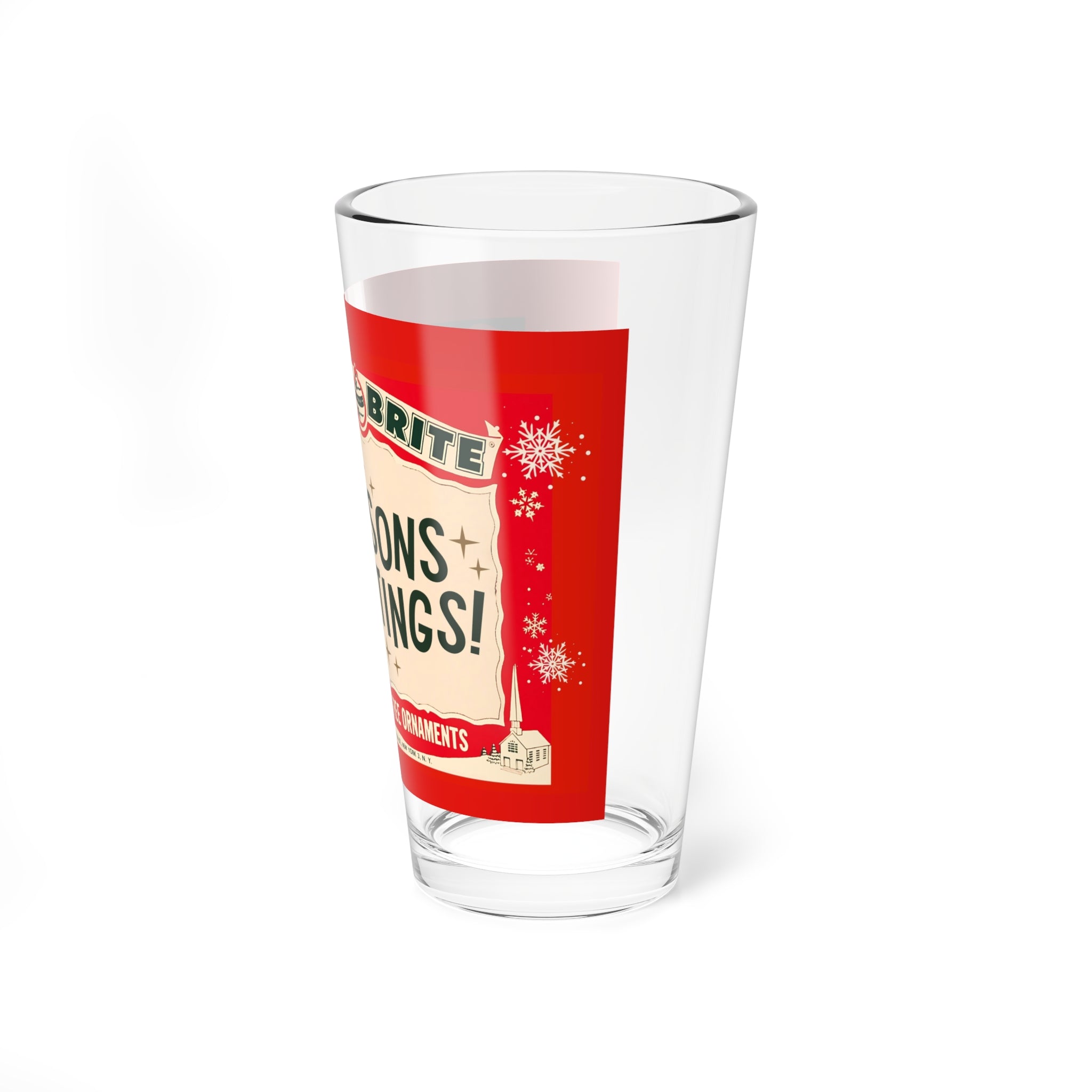 Mid Century Modern 50s Glassware, Shiny Brite Holiday Glassware Kitschy Christmas Retro Mocktail, Cocktail MCM Barware - Mid Century Modern Gal