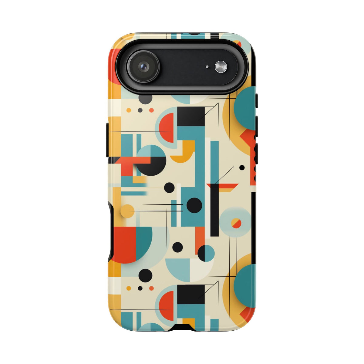 Bauhaus Designed Mid Mod Geometric Groovy Smart Phone, iPhone, Samsung, Pixel Compatible Tough Cases