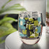 Atomic Cat Bar Glass, Mid Century Modern Barware With Geometric Designed 6 oz. Whiskey Glass - Mid Century Modern Gal