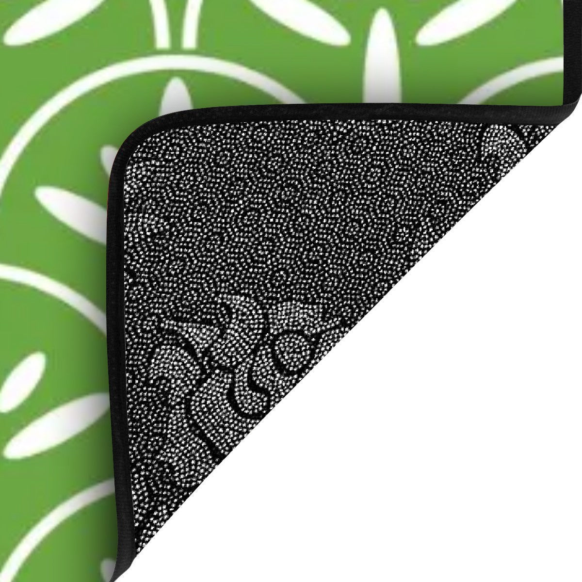 Art Deco Stair Tread Carpets | Green Grass And White Mid Century Modern Style Non Slip Carpet for Stairs Treads - Mid Century Modern Gal