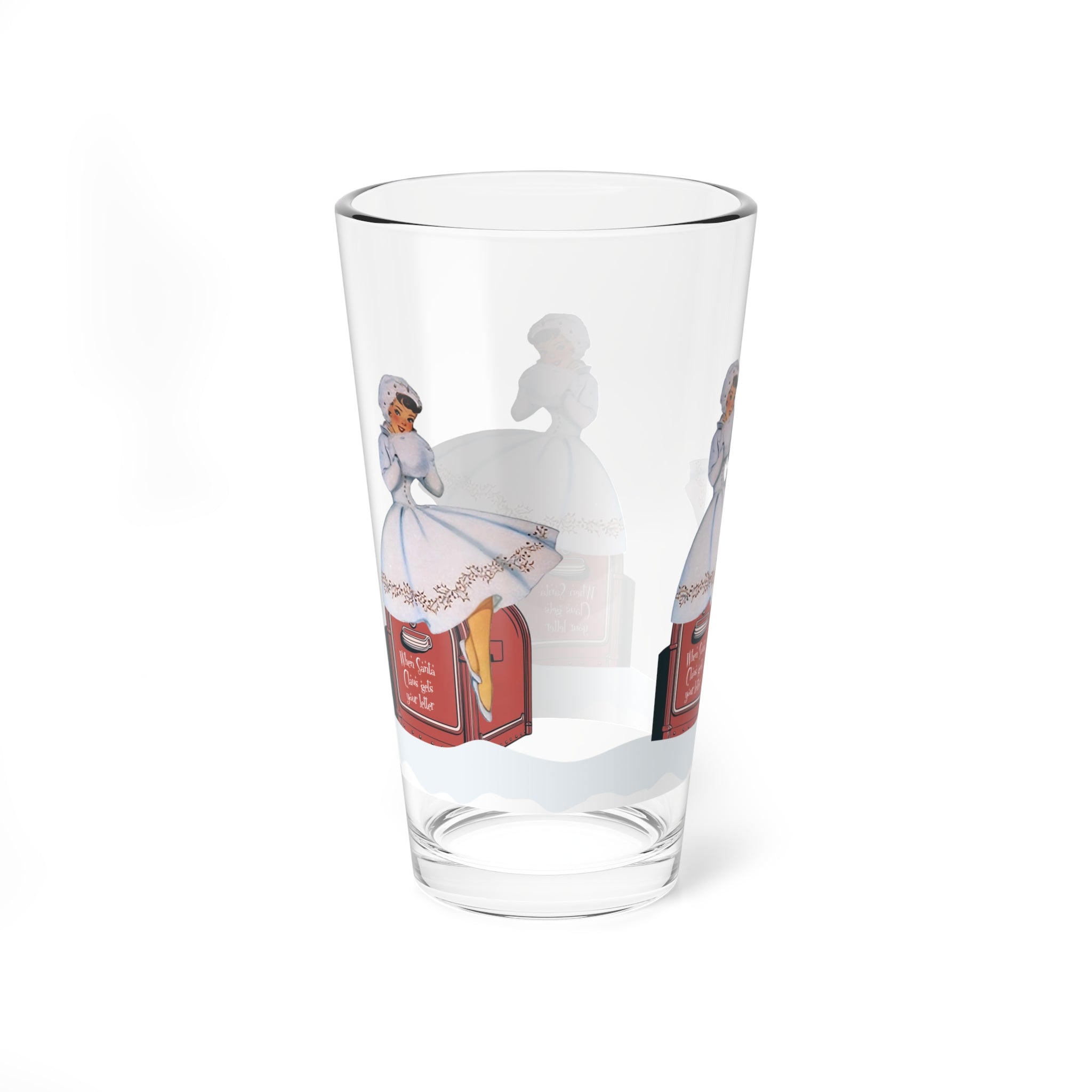Mid Century Modern Christmas Kitsch Vintage Design Mixing Glass MCM Barware - Mid Century Modern Gal