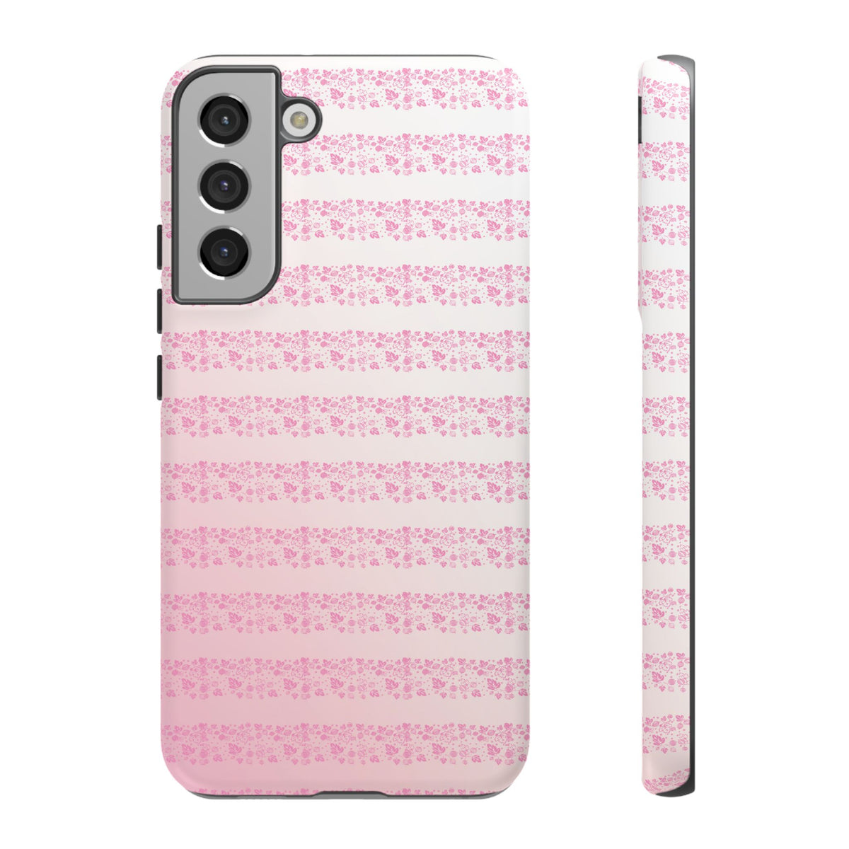Pink Pyrex Gooseberry Striped Phone Case, Stylish Phone Cover, Tough Protective Case, Cute Cell Phone Case, Trending Gift for Her