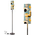 Mid Century Modern Bauhaus Blue, Yellow Black Geometric Designed Slim Tower Floor Lamp Modern Standing Lamp - Mid Century Modern Gal