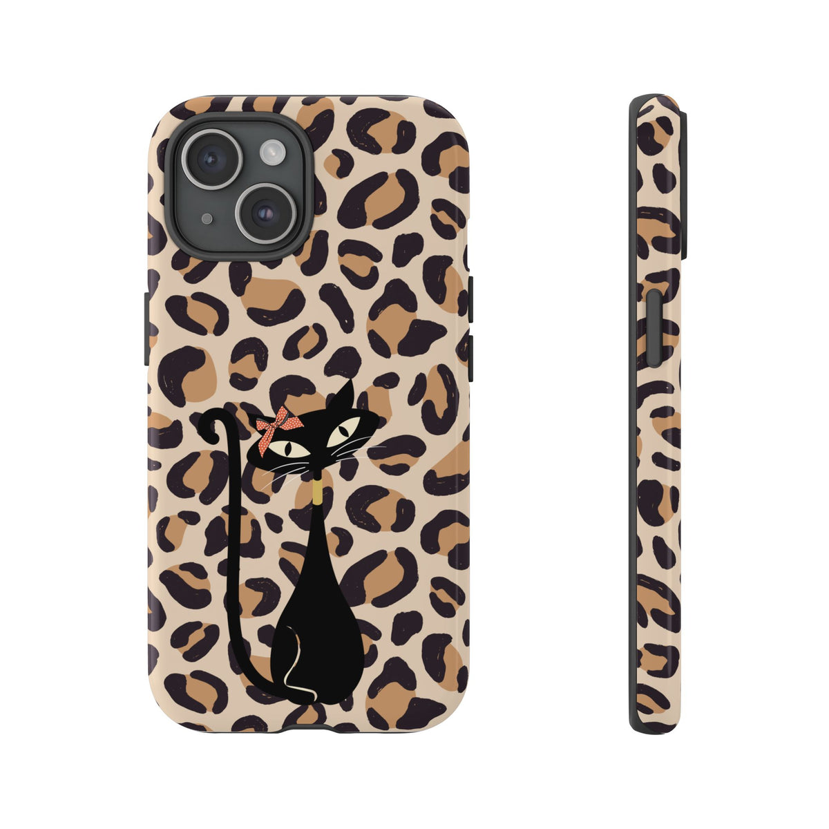 Mid Century Modern 50s Leopard Print, Atomic Cat, Mid Mod Tough Cases - Mid Century Modern Gal