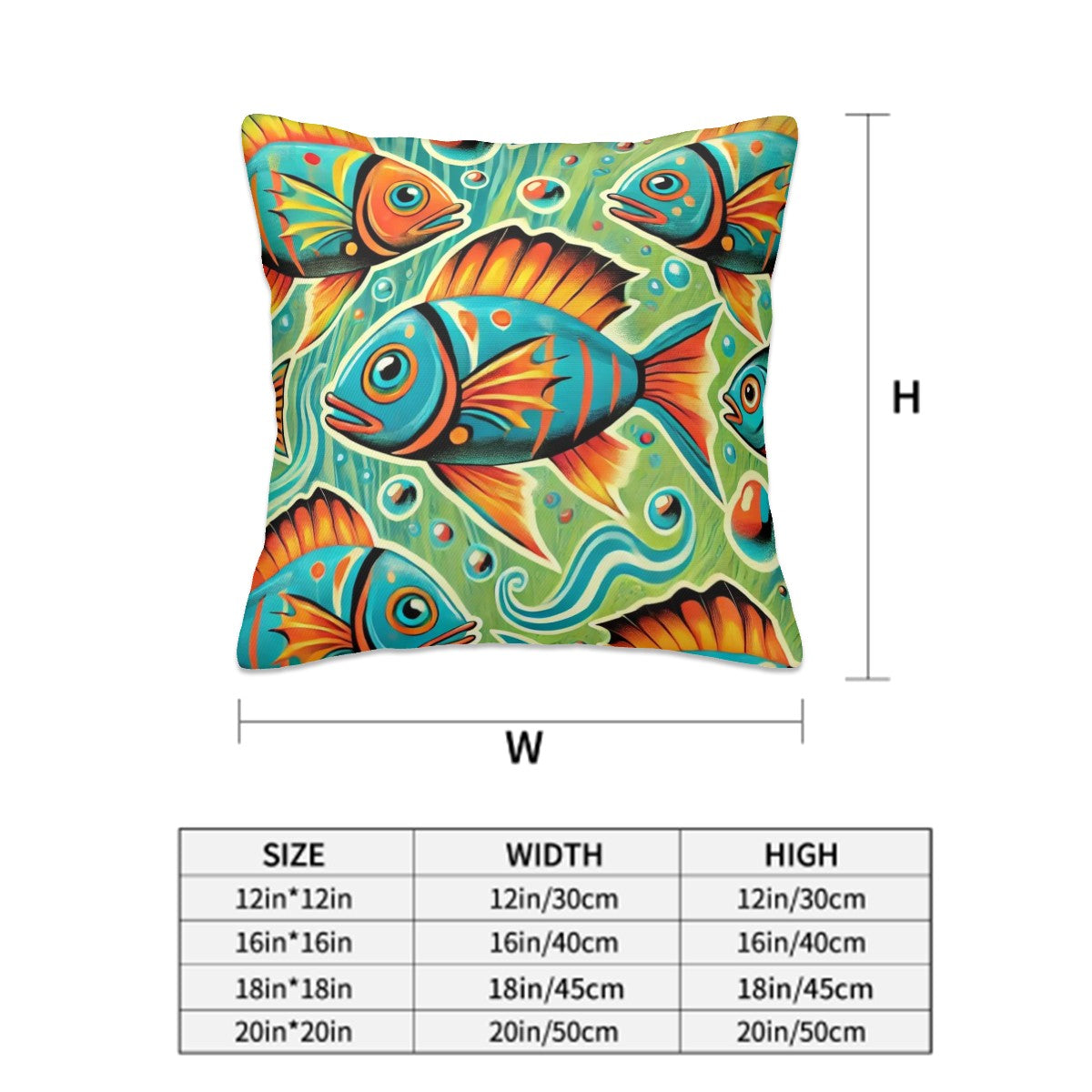 Mid Century Modern Atomic Fish Art, Retro Pillow Covers - Mid Century Modern Gal