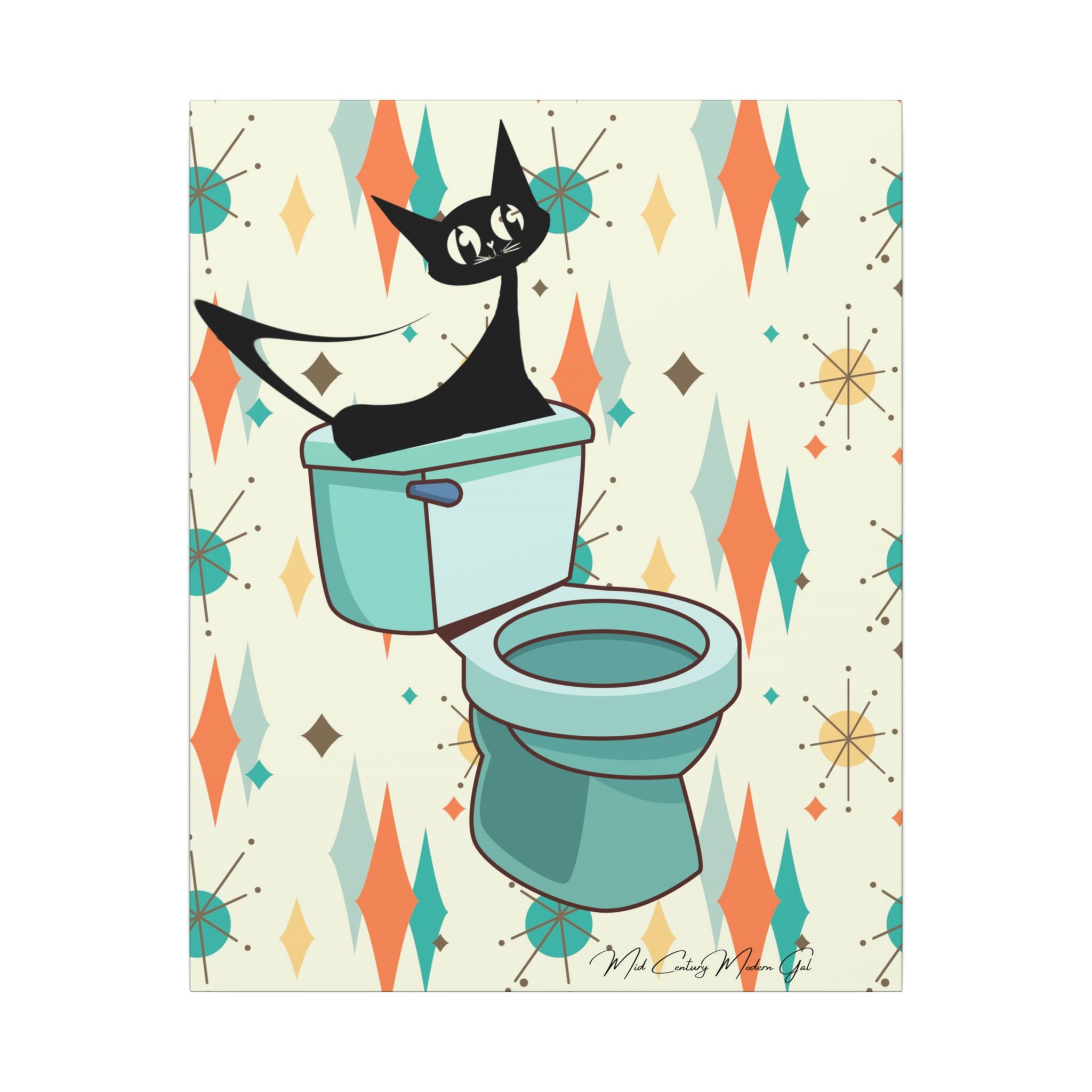 Retro Bathroom, Atomic Cat, Franciscan Starburst 50&
