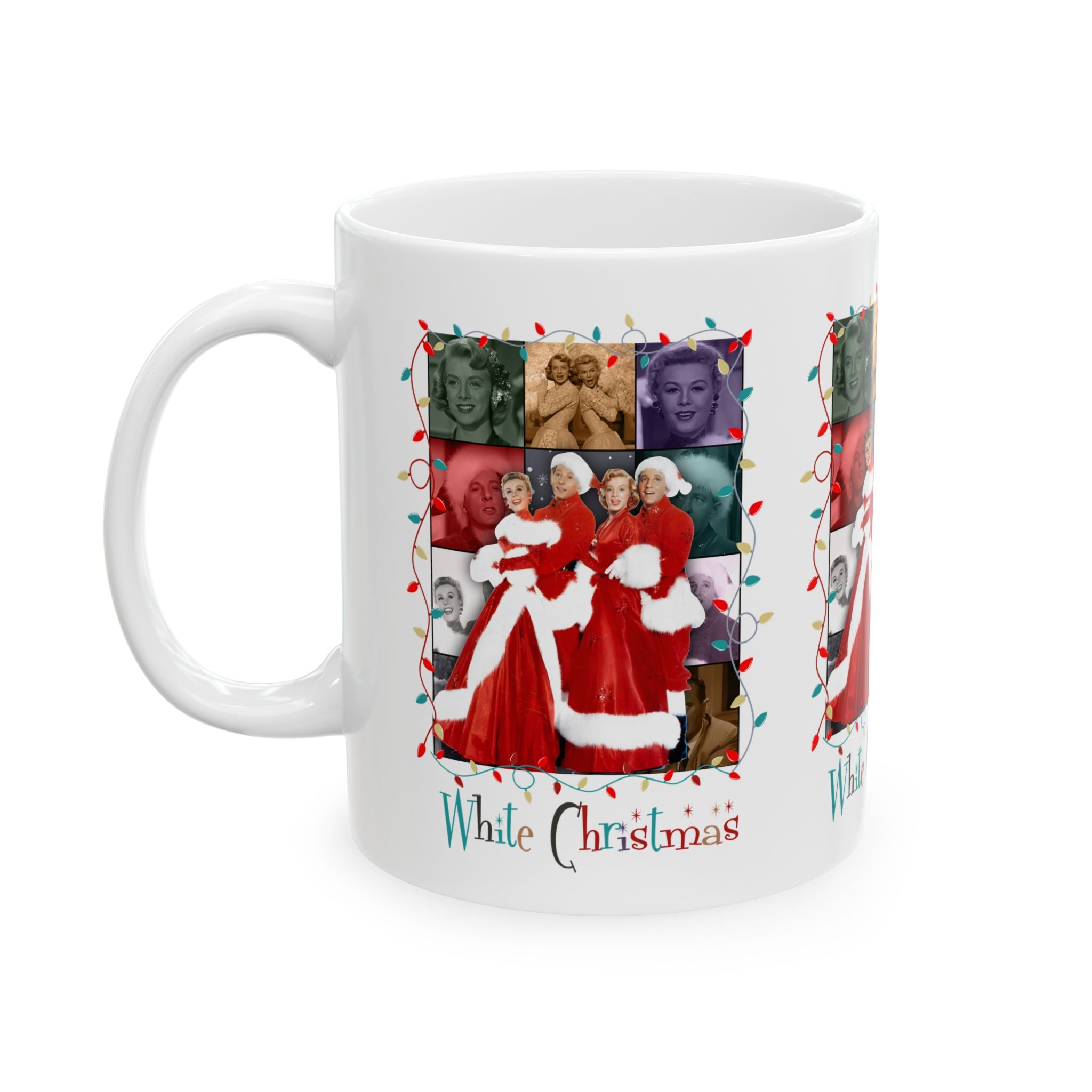 Wallace And Davis Movie Festive White Christmas Mug - Holiday Cheer Gift - Mid Century Modern Gal