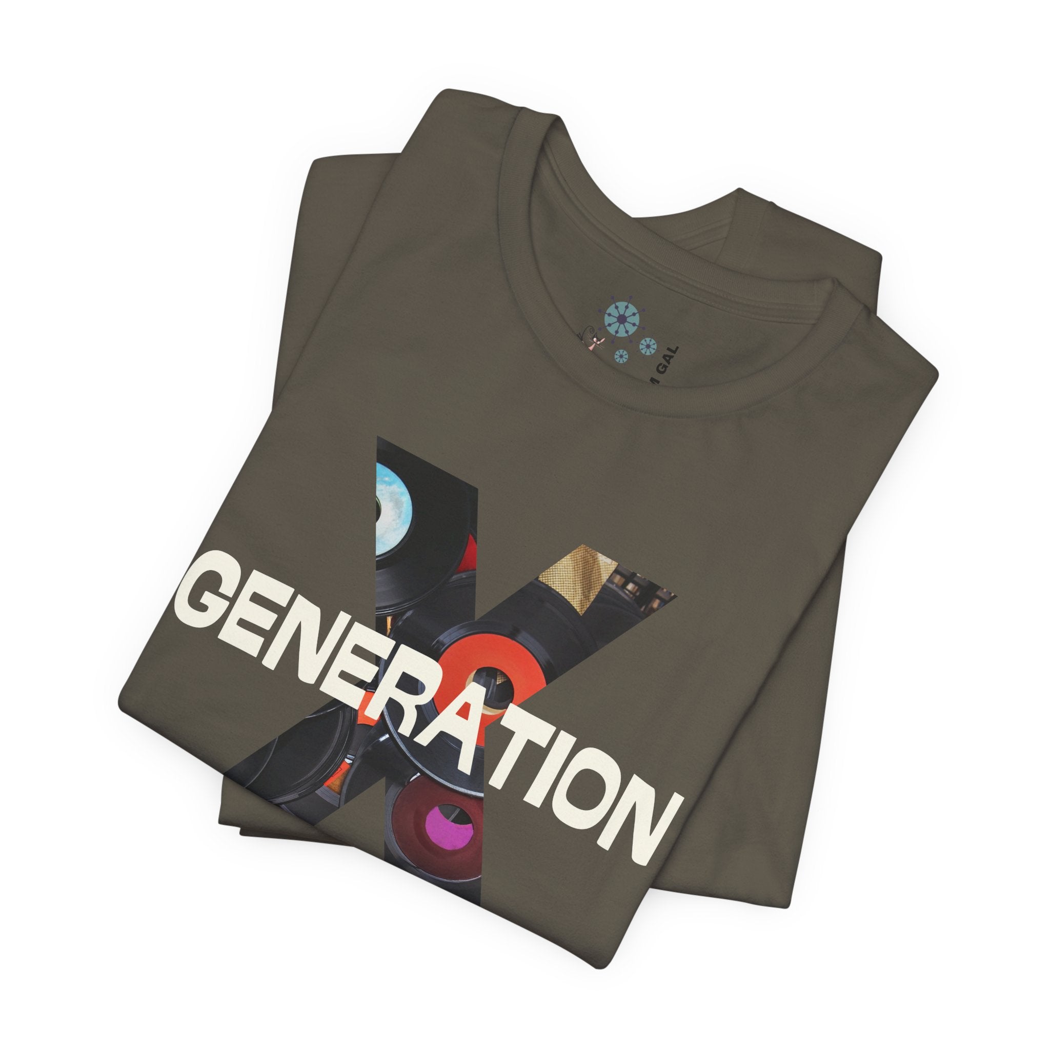 Generation X Retro Tee, Raised On Hose Water And Neglect Unisex Jersey Short Sleeve Tee - Mid Century Modern Gal