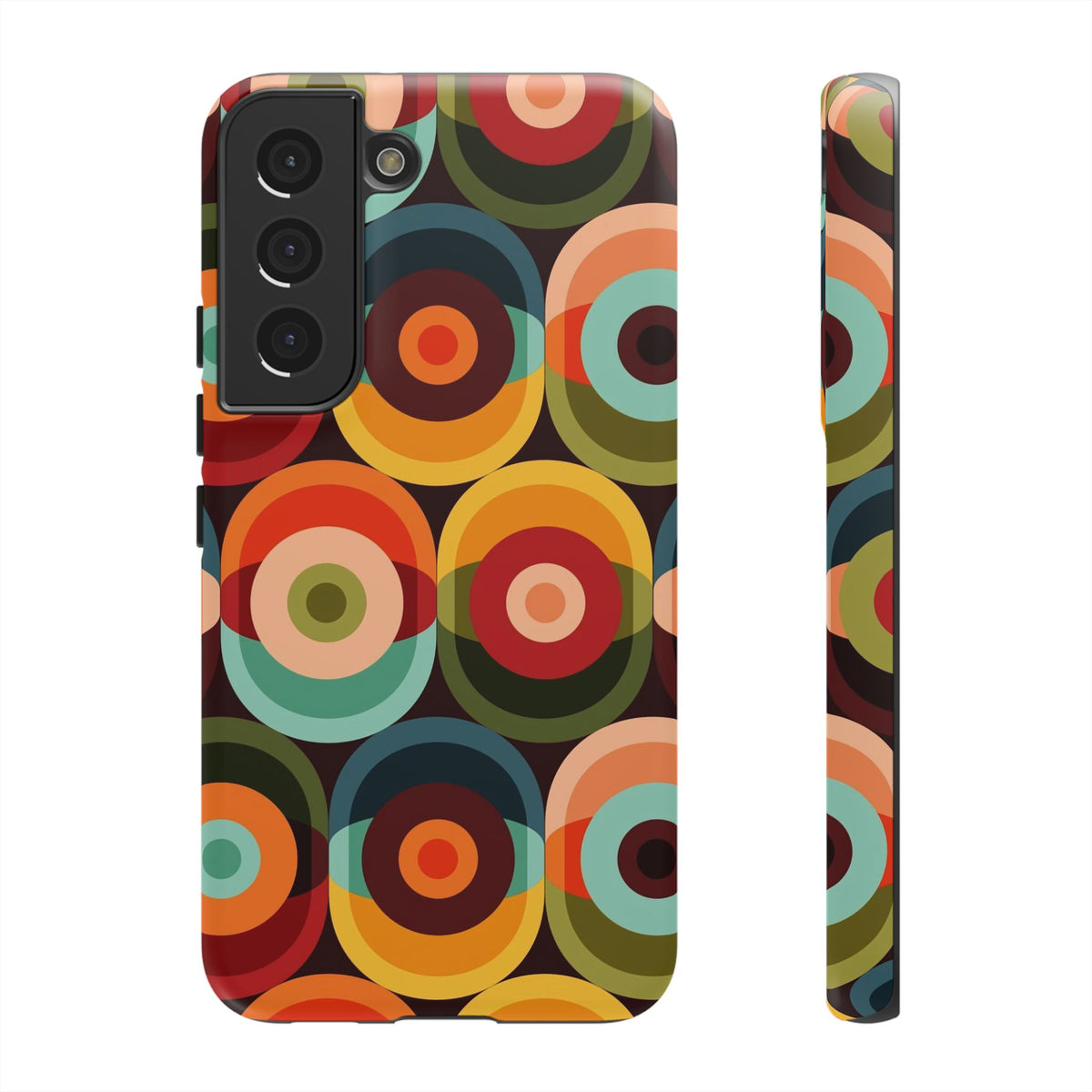 Retro Groovy Space Orb, Funky Fun Tough Phone Case