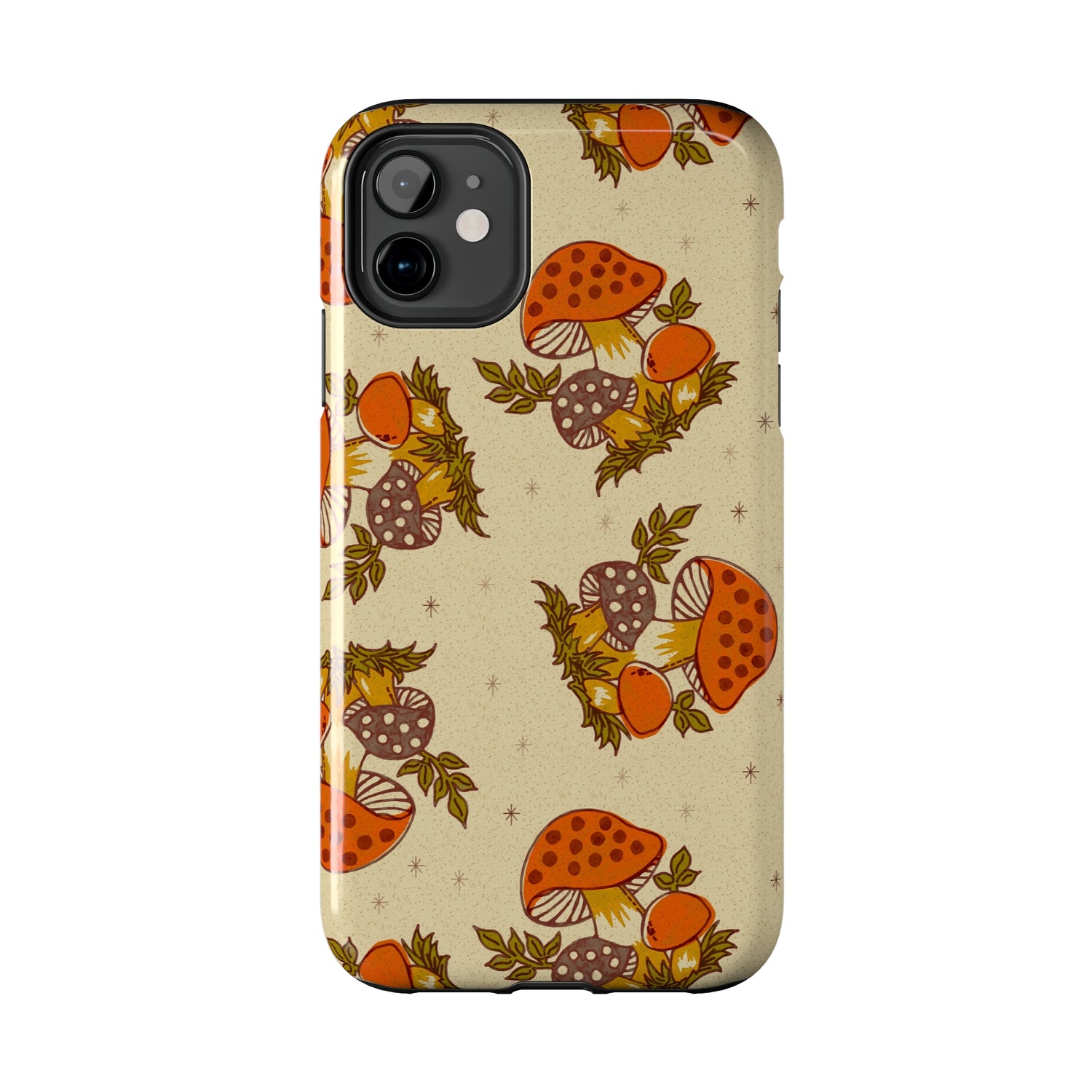 70s Merry Mushroom Groovy Retro Smart Phone Tough Phone Cases - Mid Century Modern Gal