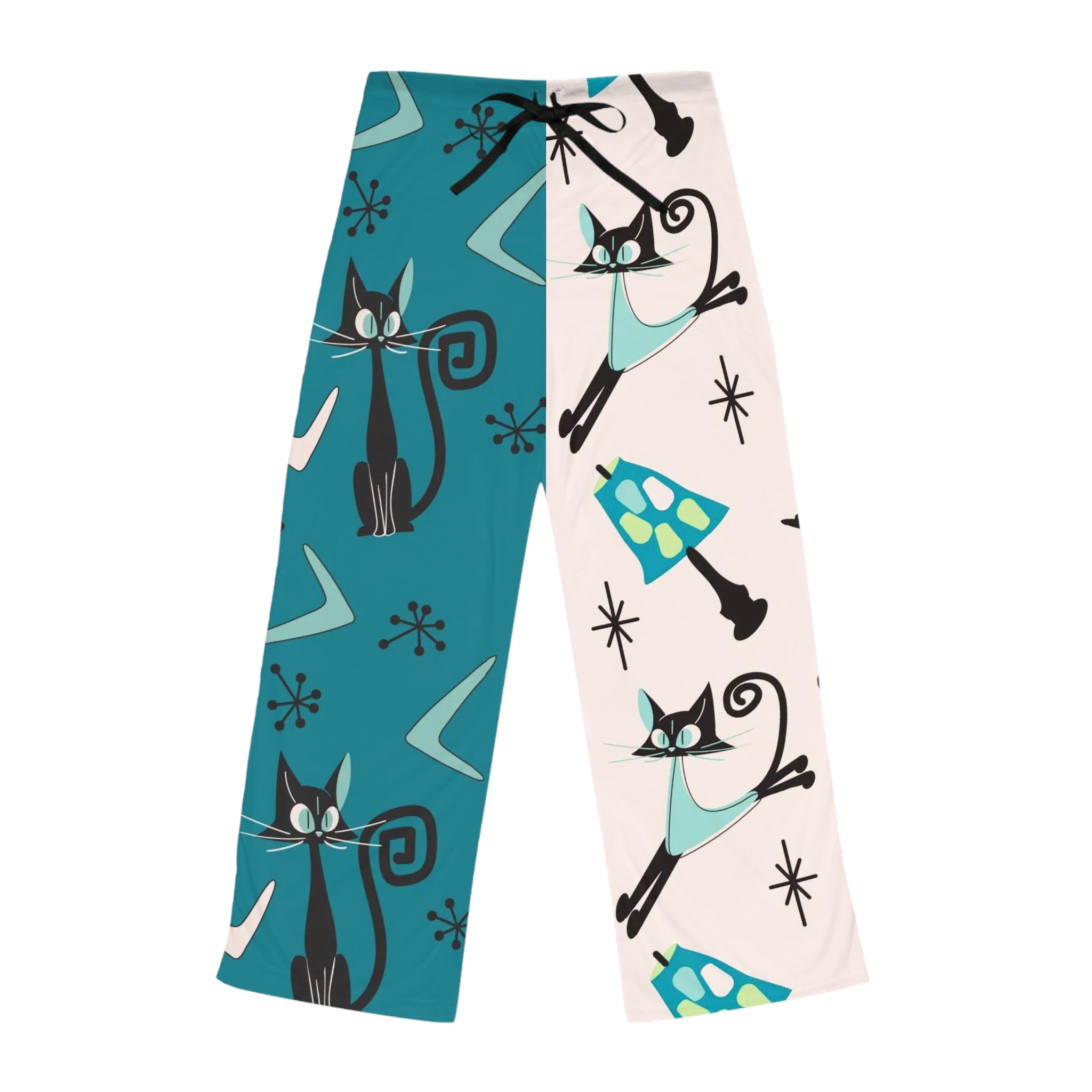 Crazy Cat Mom, Quirky Kitschy Atomic Cats, Funky Fun Mid Century Modern Style Women&