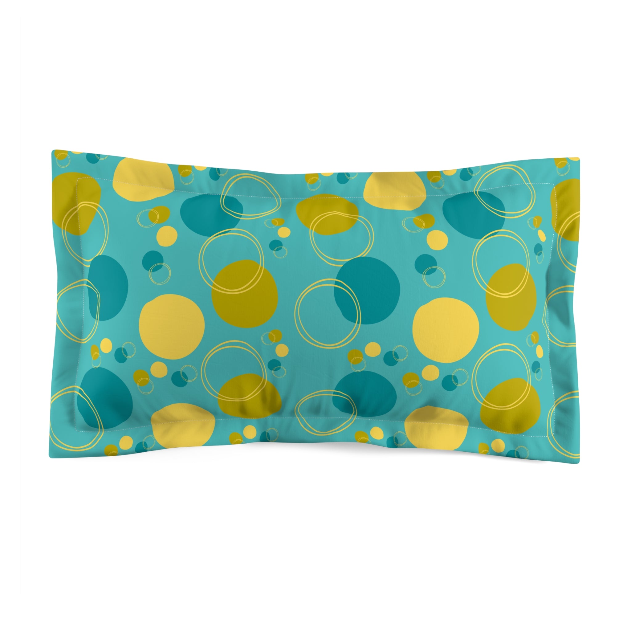 Colorful Geometric Microfiber Pillow Sham – Brighten Your Bedroom Decor - Mid Century Modern Gal