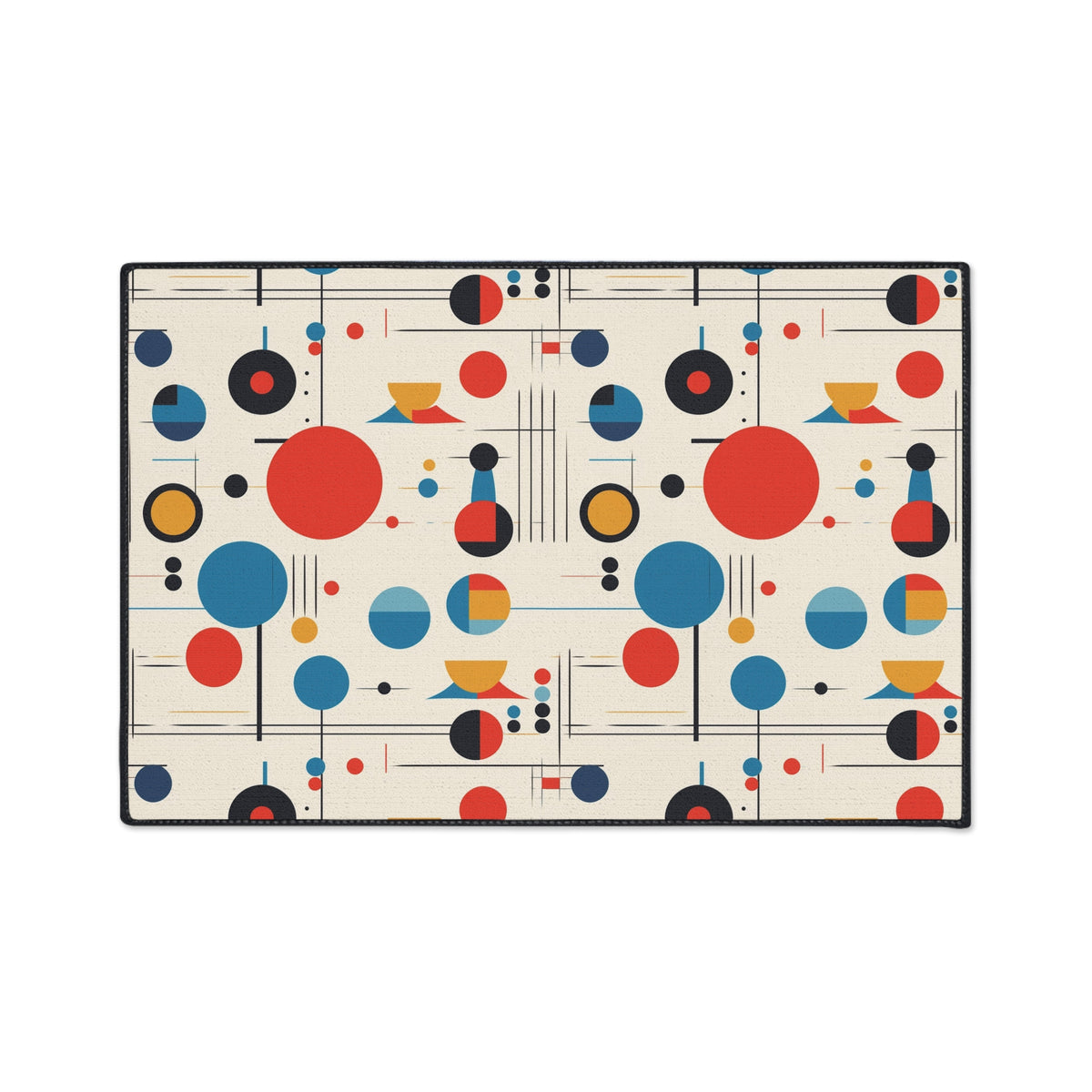 Mid Century Modern Bauhaus Designed Geometric MCM Floor Mat - Mid Century Modern Gal