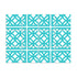1950s Breeze Block, Aqua Blue Mid Century Modern Hanging Room Divider 12 pcs - Mid Century Modern Gal