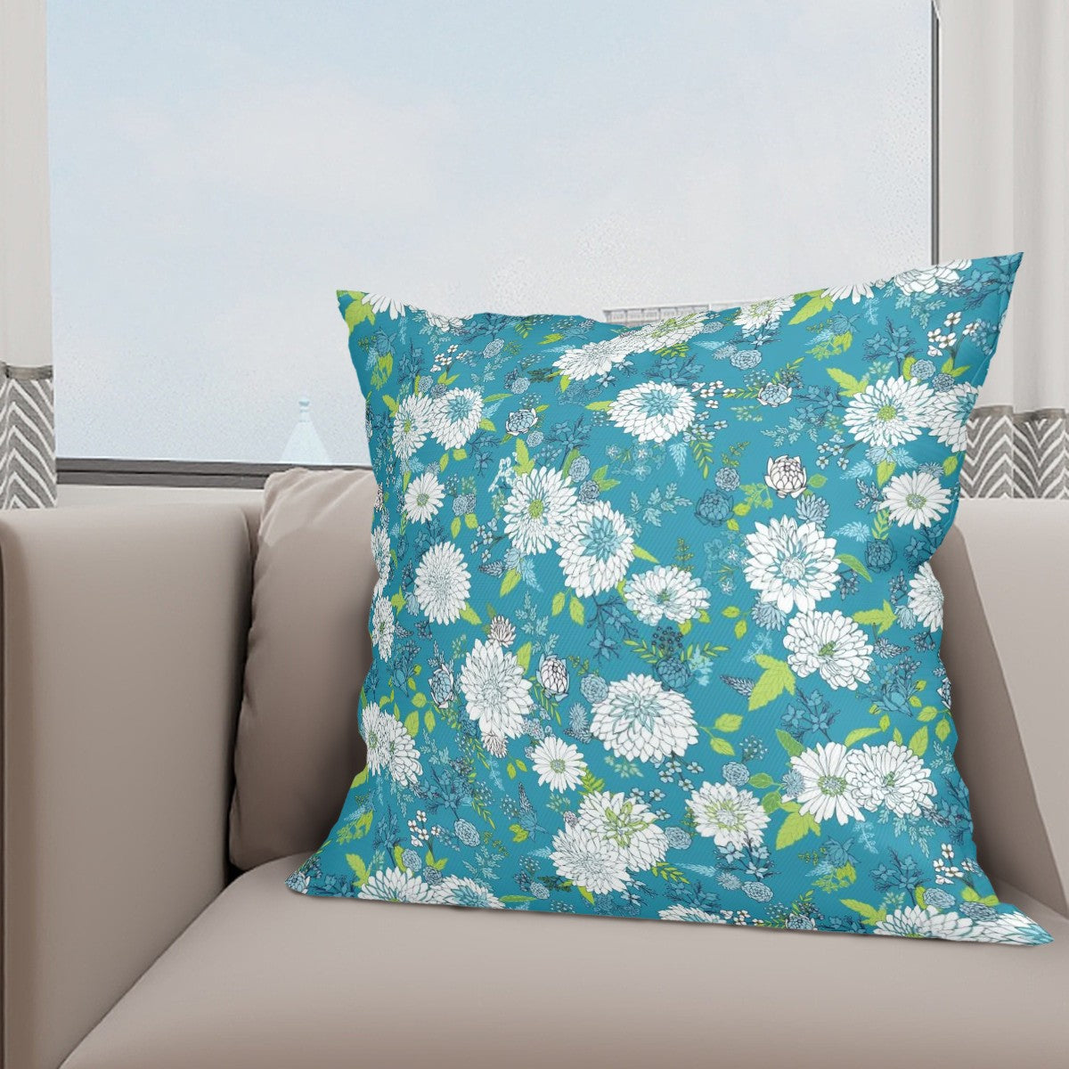 Chinoiserie Asian Inspired Floral Pagoda Pillow Covers - Mid Century Modern Gal