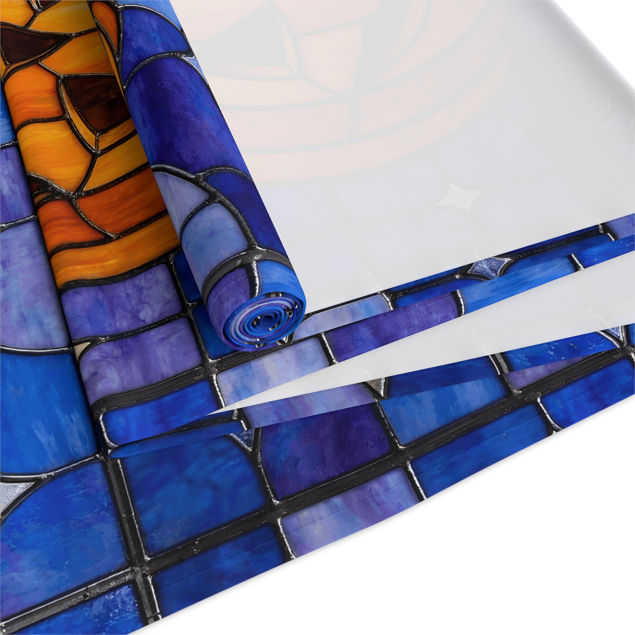 Halloween Stained Glass Style Jack-o&