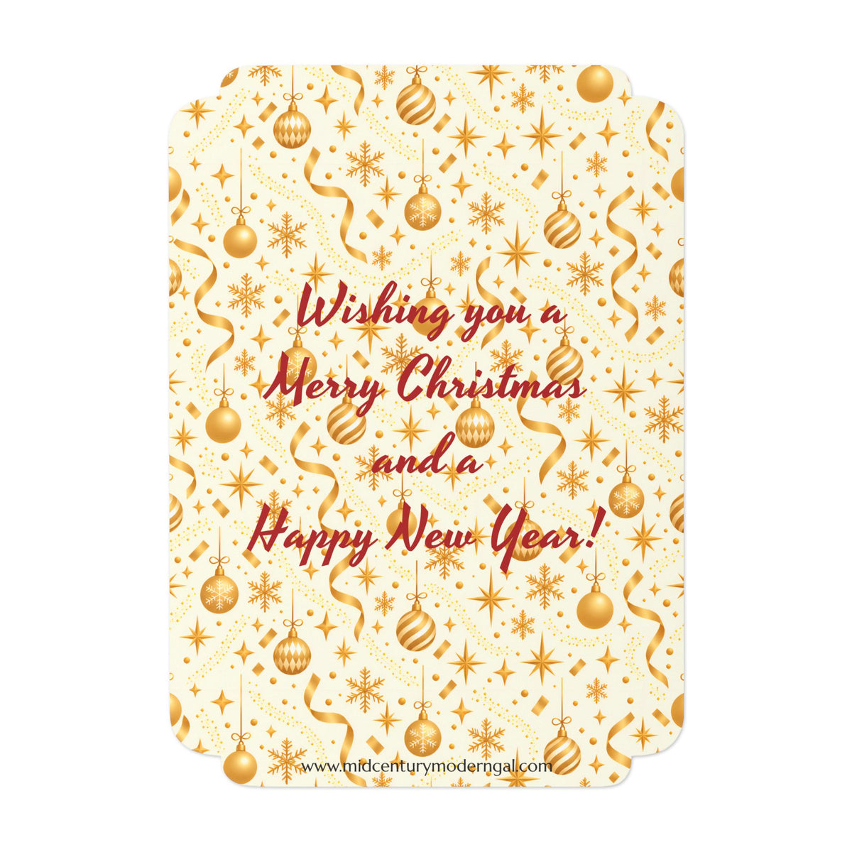 Mid Century Modern Christmas Martini Dapper Gay Male Couple Flat Postcard Style Christmas Greeting Cards