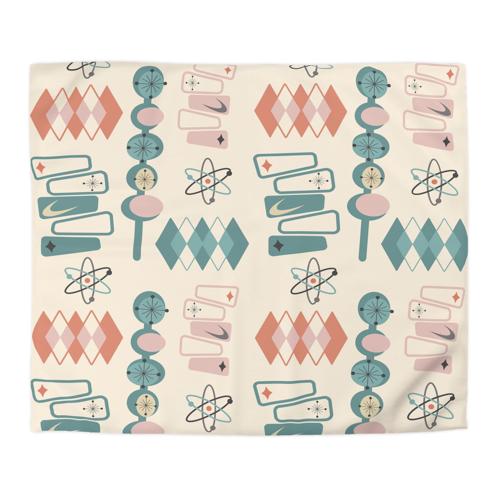 Mid Century Modern Googie Designs, Palm Springs Style, MCM Duvet Cover - Mid Century Modern Gal