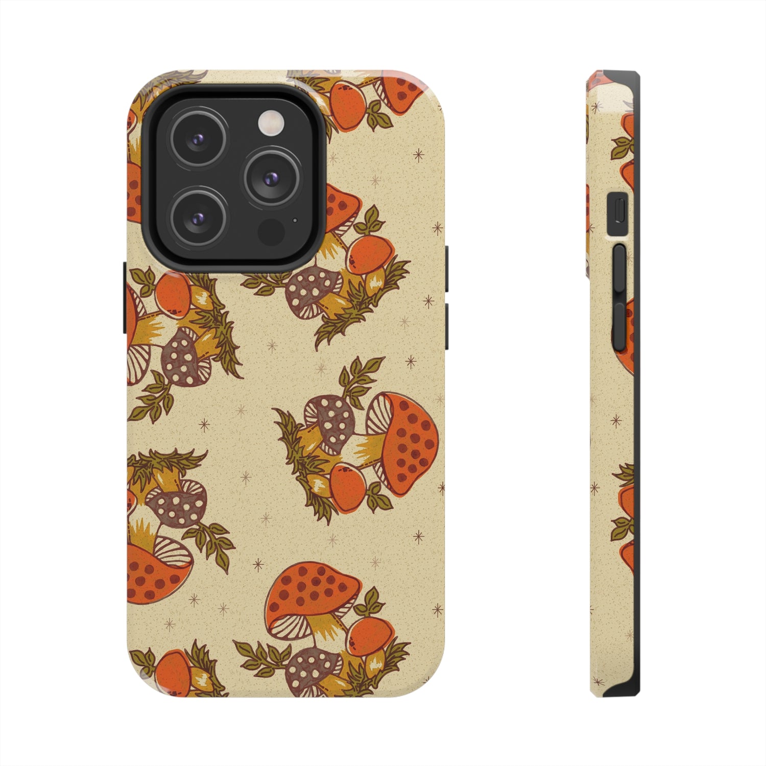 70s Merry Mushroom Groovy Retro Smart Phone Tough Phone Cases