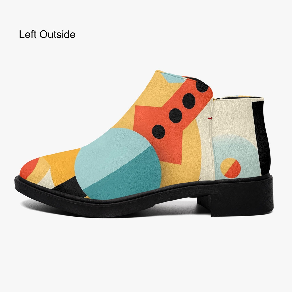 Mid Century Modern Bauhaus Designed Fashion Boots With Zipper (Unisex sizing) - Mid Century Modern Gal