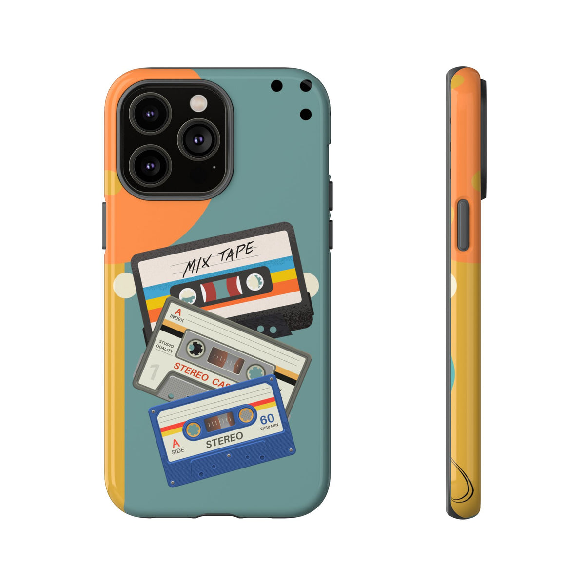 Gen X, Retro Cassettes Mid Mod Smart Phone Tough Cases - Mid Century Modern Gal