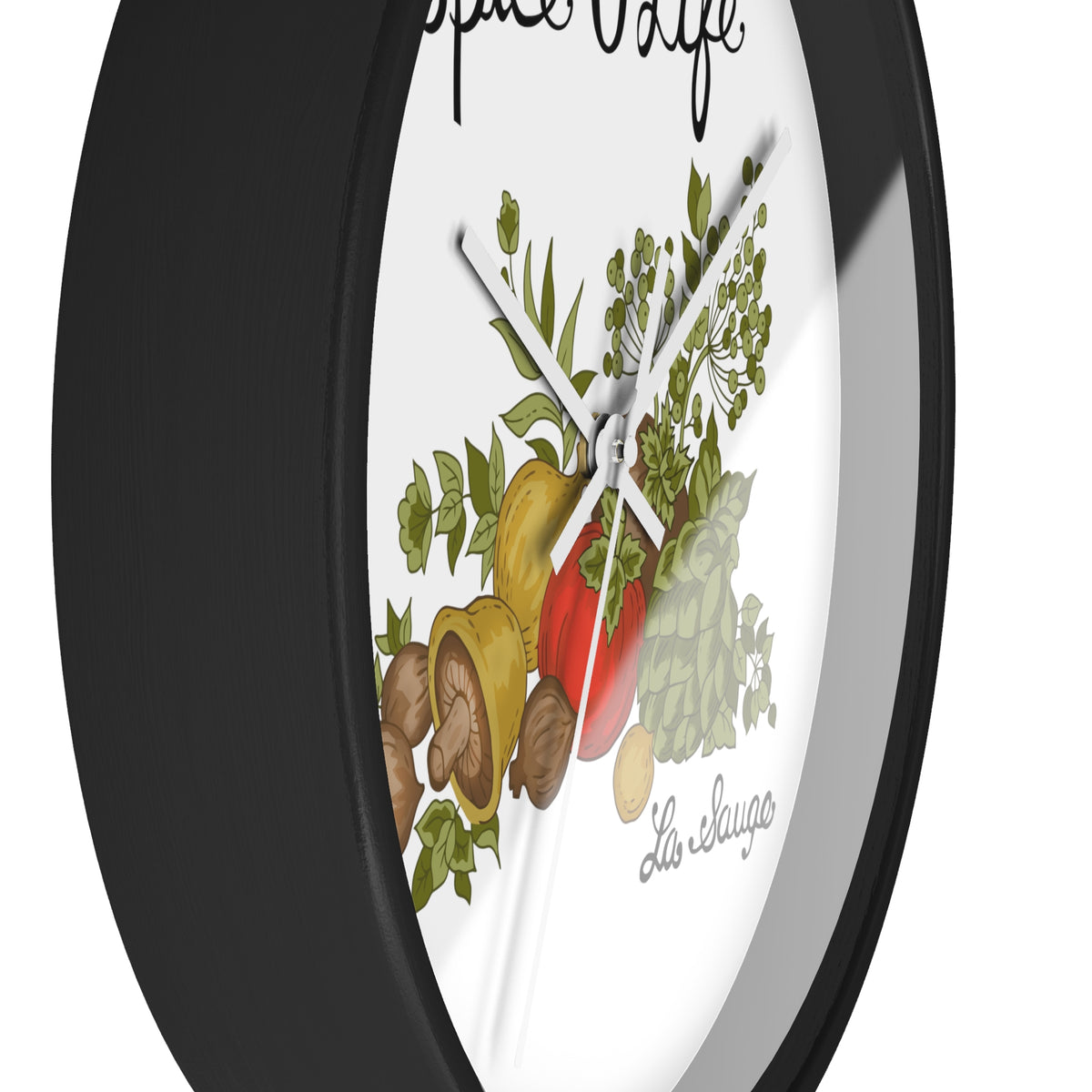 70s Spice Of Life Corningware Inspired Kitschy Mod Retro Wall Clock - Mid Century Modern Gal
