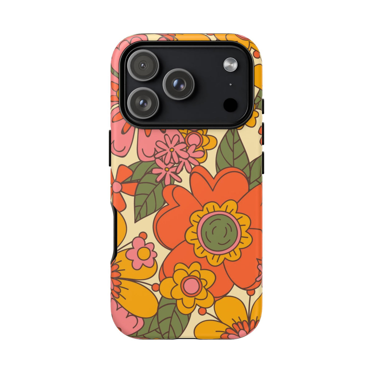 Groovy Retro Flower Power Vintage Inspired Pattern Smart Phones Tough Phone Cases