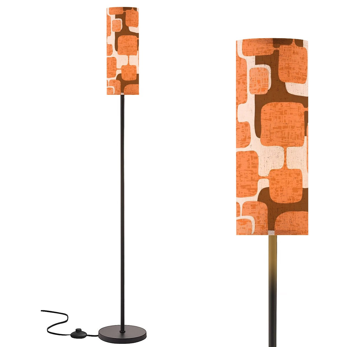 Retro Geometric Mid Century Modern Floor Lamp, Vintage Atomic Age Decor - Mid Century Modern Gal