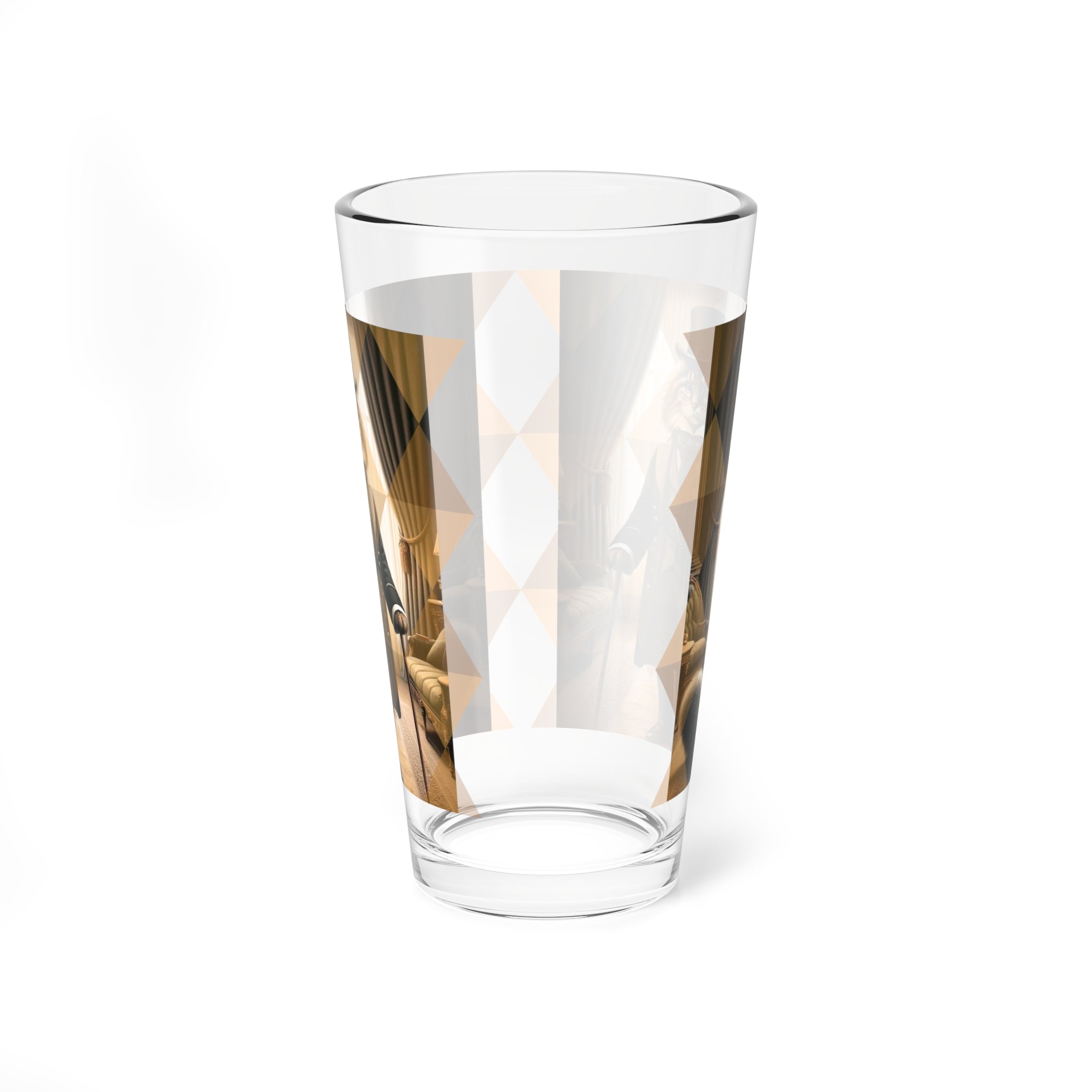 Sophisticated Aristocat, Kitschy Mid Century Modern Barware Glass - Mid Century Modern Gal