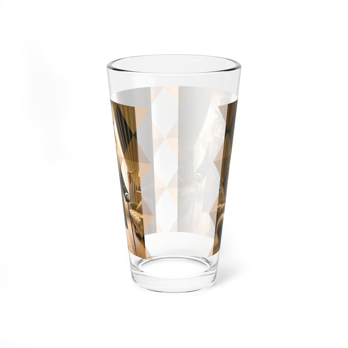 Sophisticated Aristocat, Kitschy Mid Century Modern Barware Glass - Mid Century Modern Gal