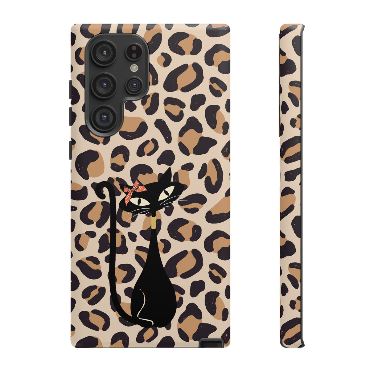 Mid Century Modern 50s Leopard Print, Atomic Cat, Mid Mod Tough Cases