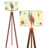 Franciscan Starburst Mid Century Modern Drum Shade Tripod Floor Lamp (Made in USA) - Mid Century Modern Gal