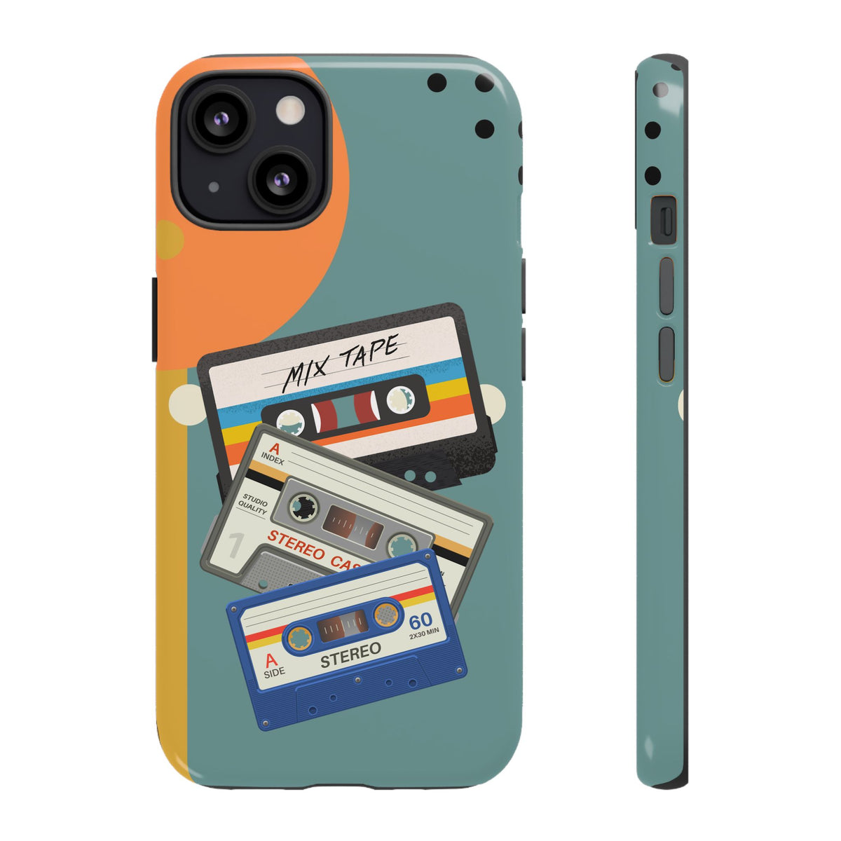 Gen X, Retro Cassettes Mid Mod Smart Phone Tough Cases - Mid Century Modern Gal