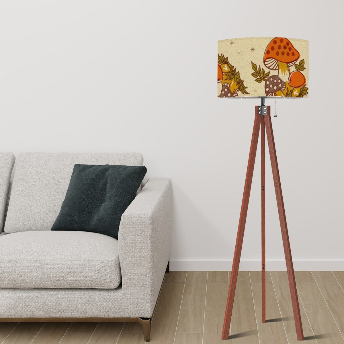 1970s Merry Mushroom Tripod Floor Lamp - Mid Century Modern Gal