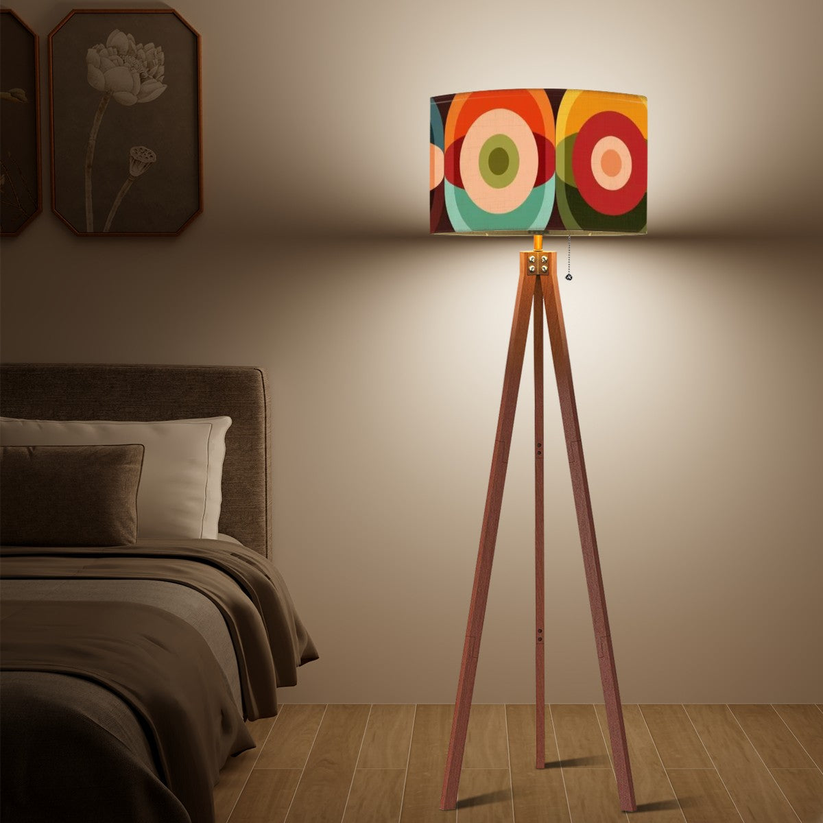 Retro Groovy Space Orb, Funky Fun Tripod Floor Lamp - Mid Century Modern Gal