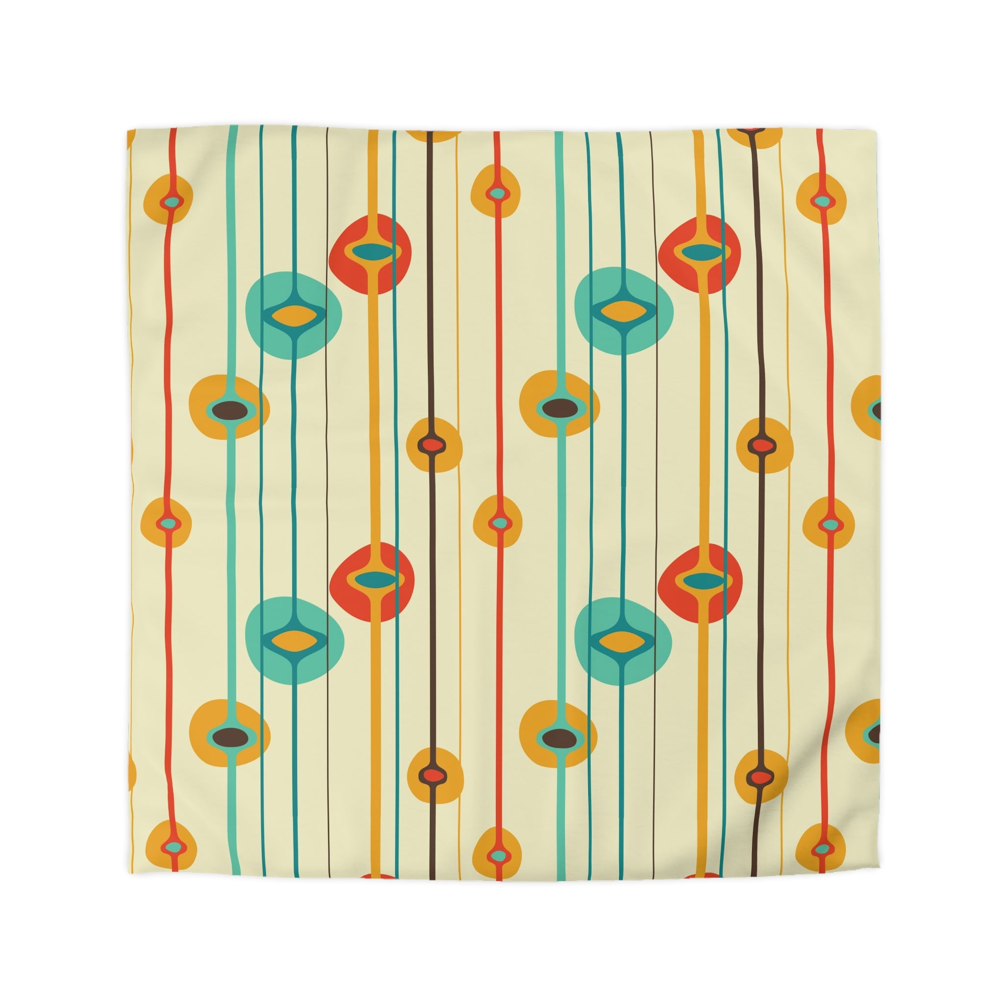 Mid Century Modern Googie Designed Atomic 50s Bedding Duvet Cover - Mid Century Modern Gal