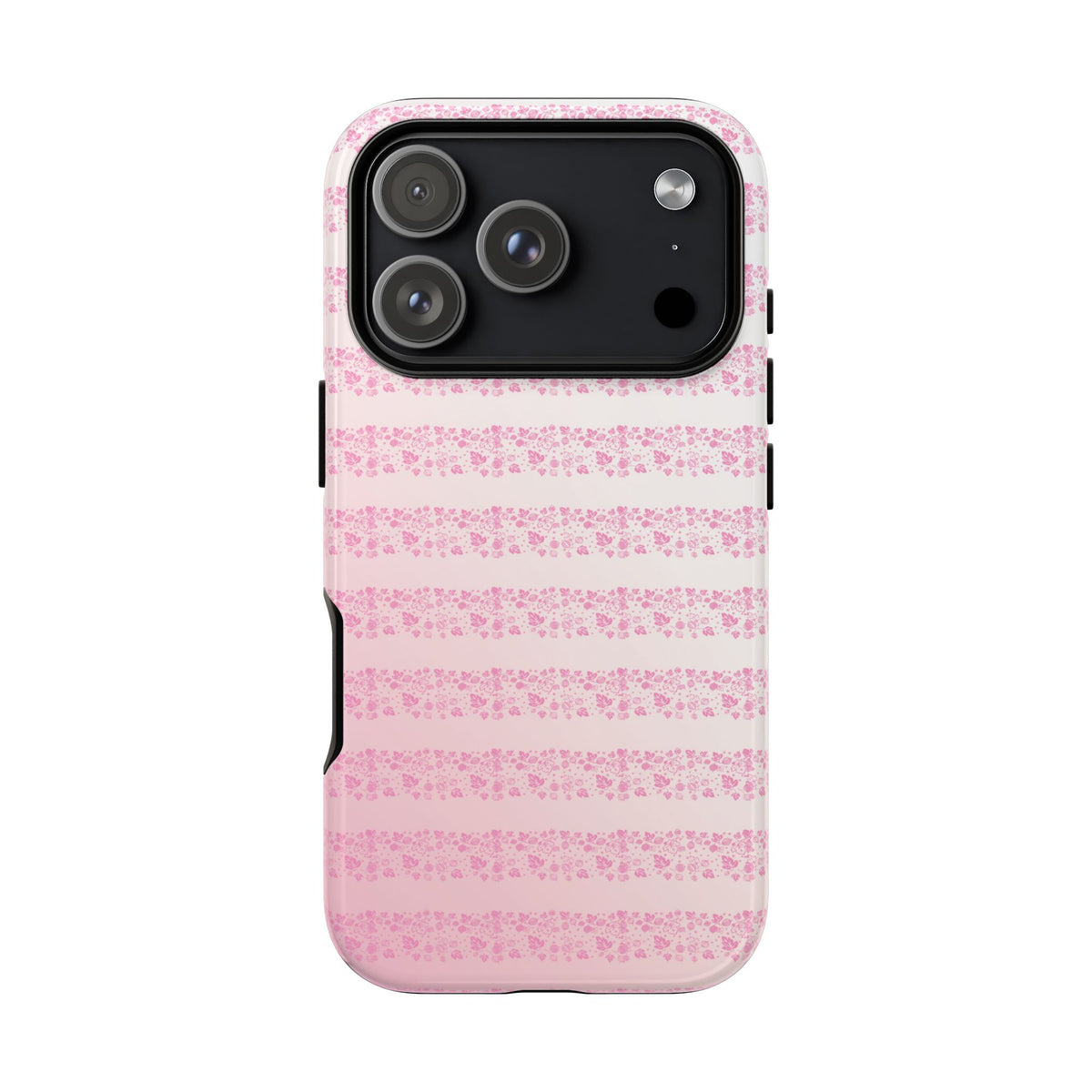 Pink Pyrex Gooseberry Striped Phone Case, Stylish Phone Cover, Tough Protective Case, Cute Cell Phone Case, Trending Gift for Her