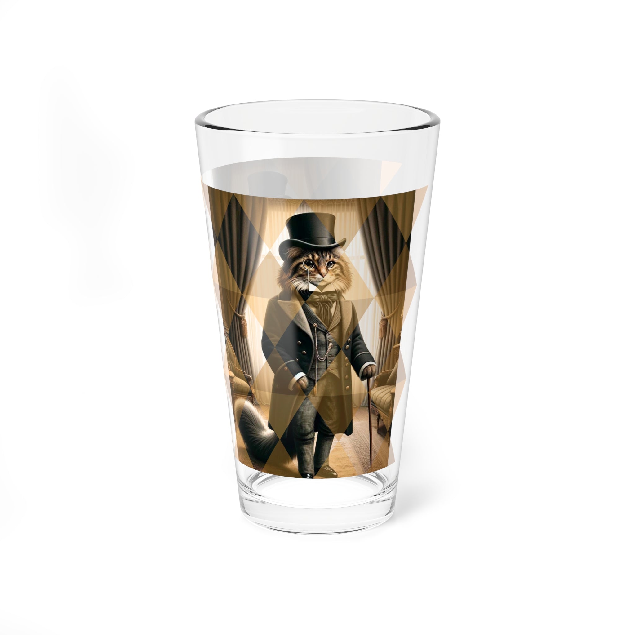 Sophisticated Aristocat, Kitschy Mid Century Modern Barware Glass - Mid Century Modern Gal